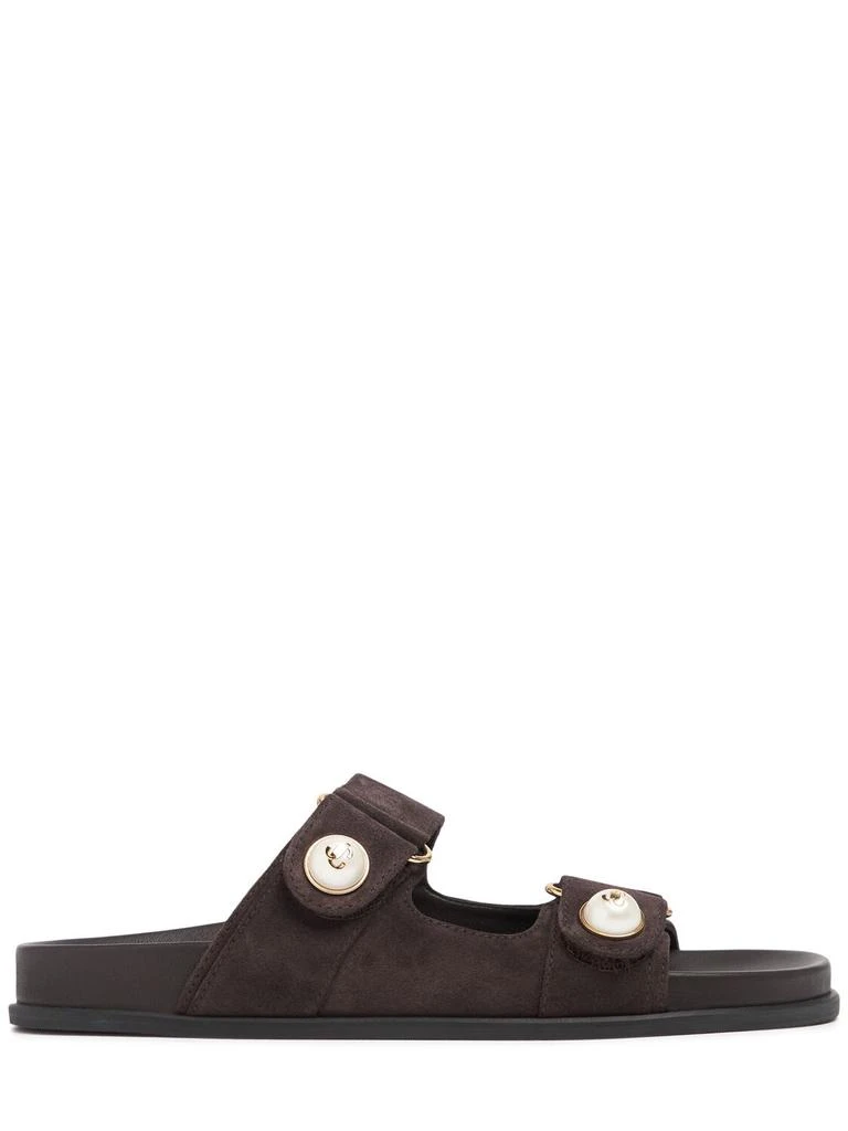 Jimmy Choo 25mm Fayence Suede Sandals 1
