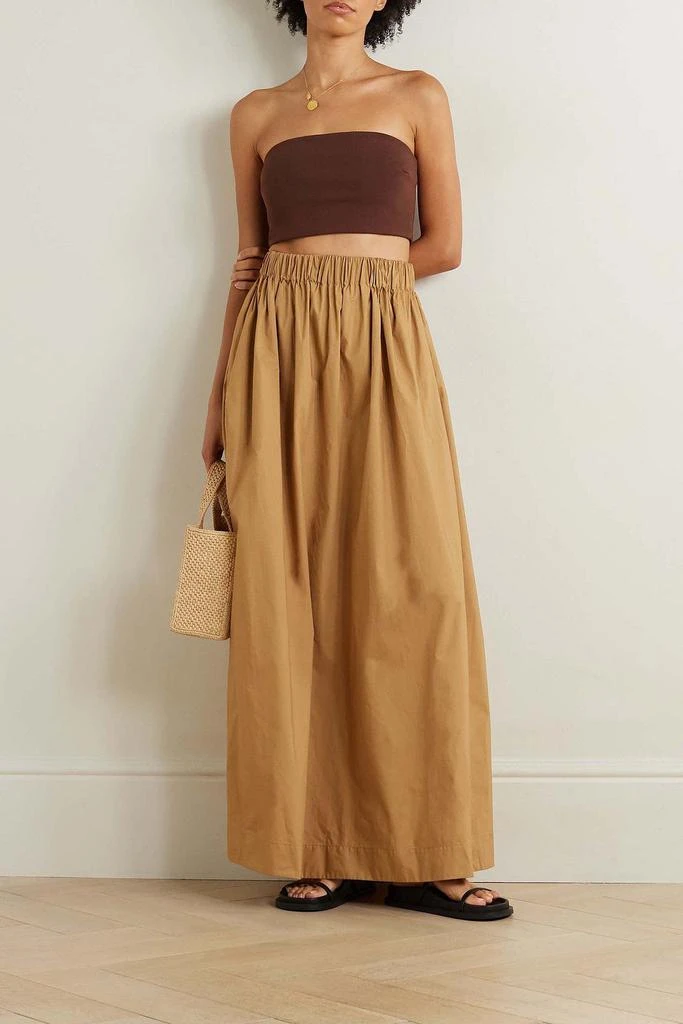 Esse Studios Strapless cropped ribbed stretch-knit top 2