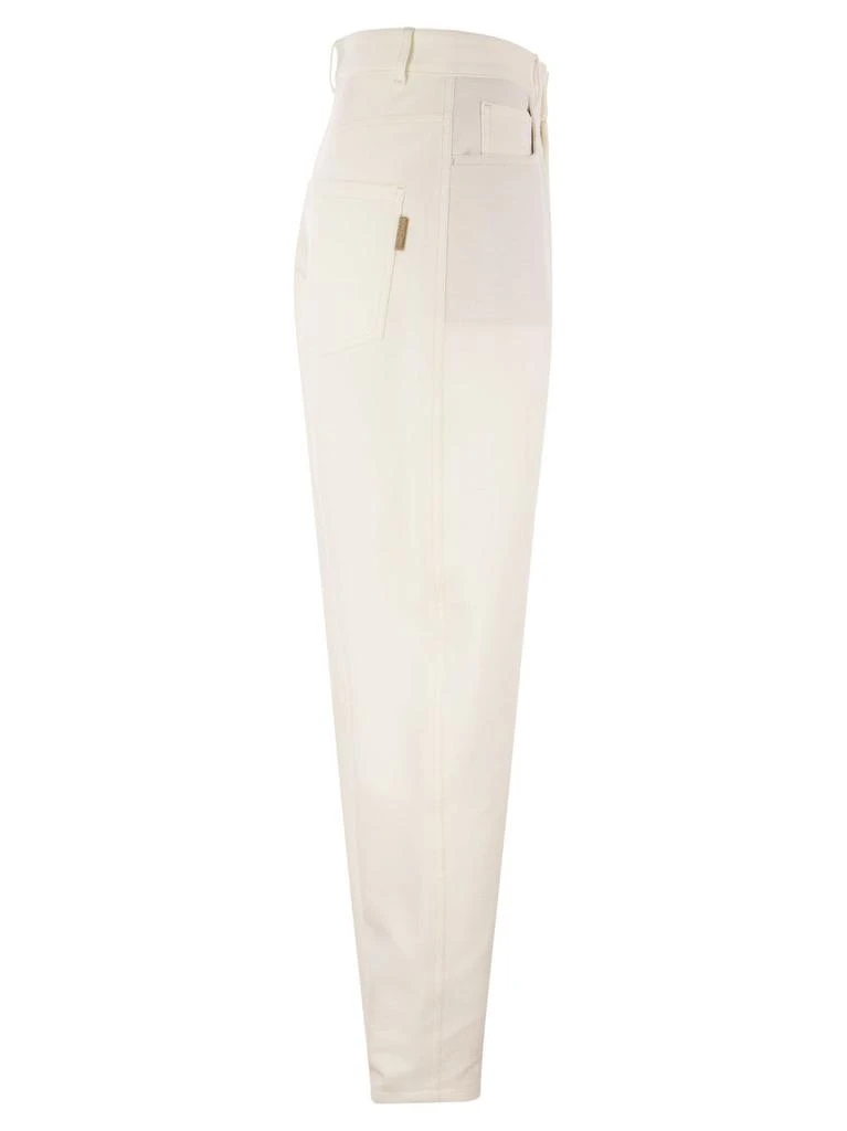 Brunello Cucinelli Brunello Cucinelli Tapered-Leg Ankle-Length Trousers 3