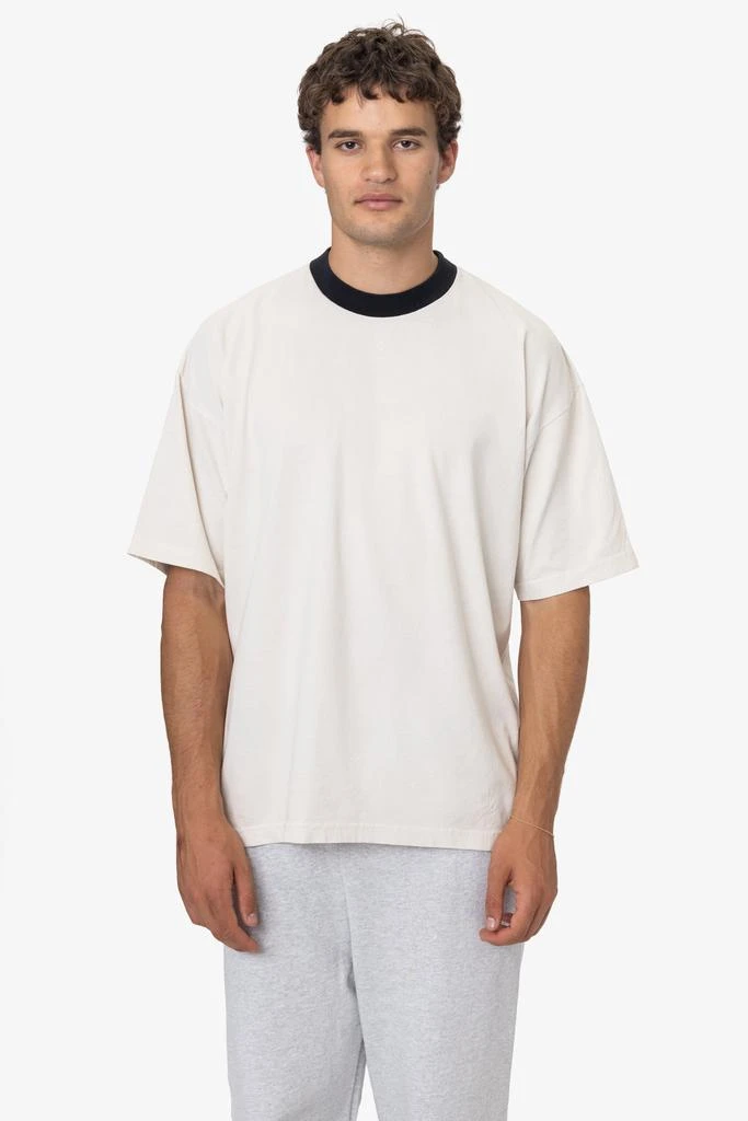 Los Angeles Apparel 1801GDRIN - 6.5oz Garment Dye Crew Neck Ringer T-Shirt 27