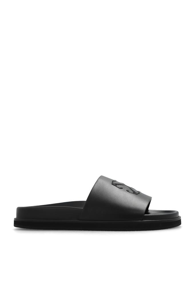 ＊OFF WHITE＊ Cloud Arrow Leather Slides Off-White 'Cloud Arrow' leather slides - Sandals - BeyondStyle