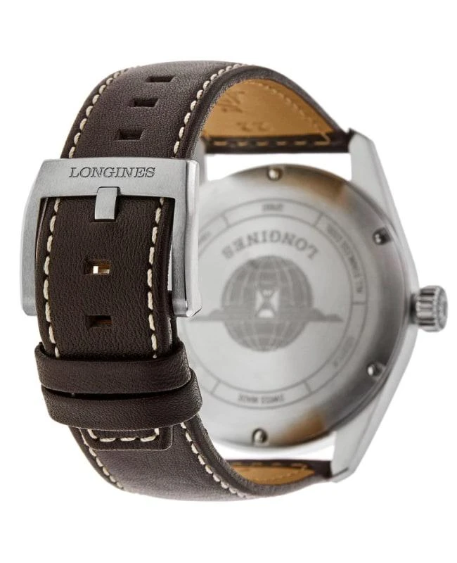 Longines Longines Spirit Automatic 42mm Black Dial Leather Strap Men's Watch L3.811.4.53.0 4