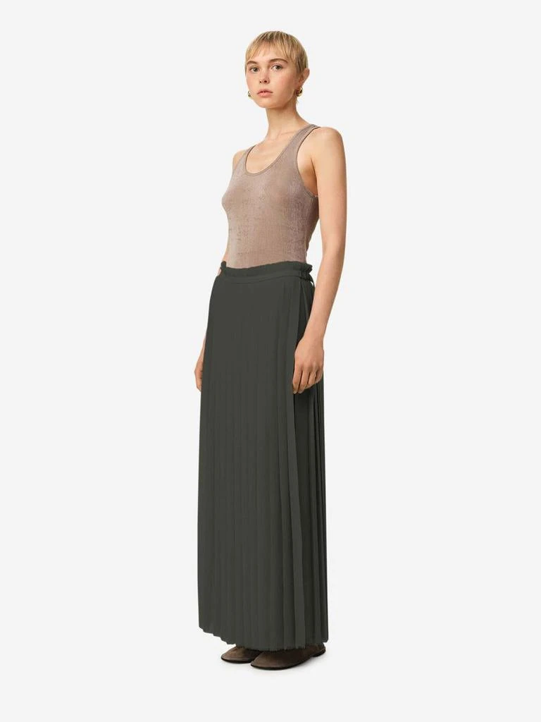 AMI AMI Paris Pleated Maxi Skirt 3