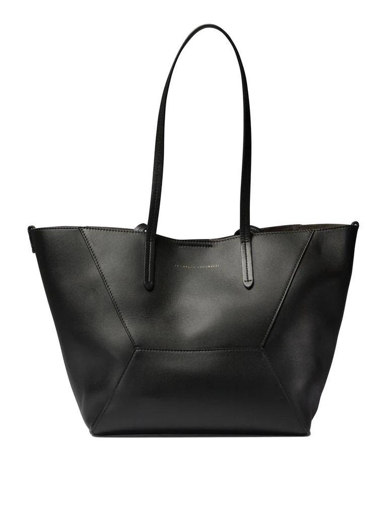 Brunello Cucinelli Brunello Cucinelli BC Duo Embellished Small Tote Bag 1