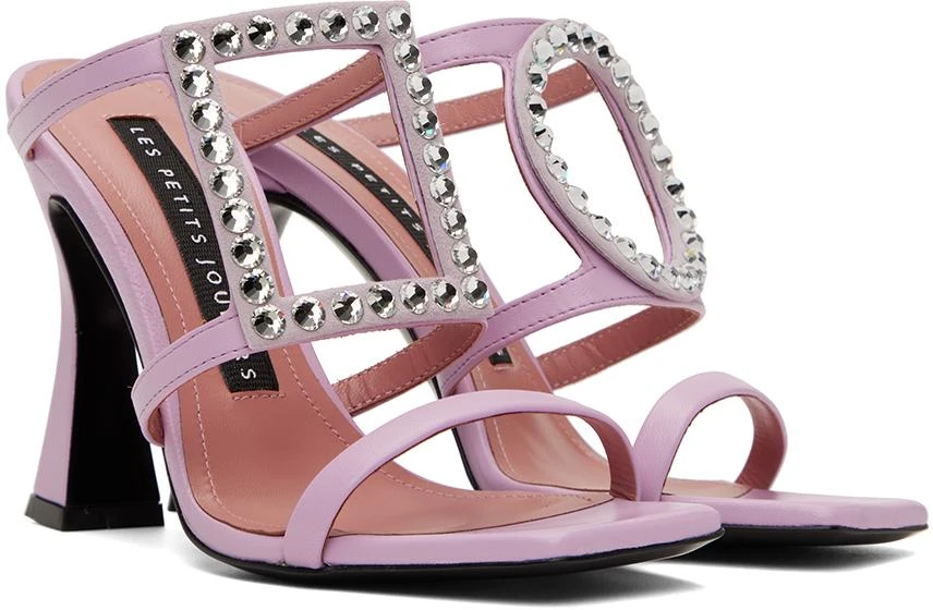 Les Petits Joueurs Purple Hoya Heeled Sandals 4