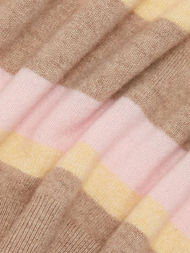 Guest in Residence Collegiate Striped Cashmere Polo Shirt 7