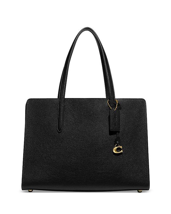 Coach Carter Medium Polished Pebble Leather Carryall Travel Bag 1