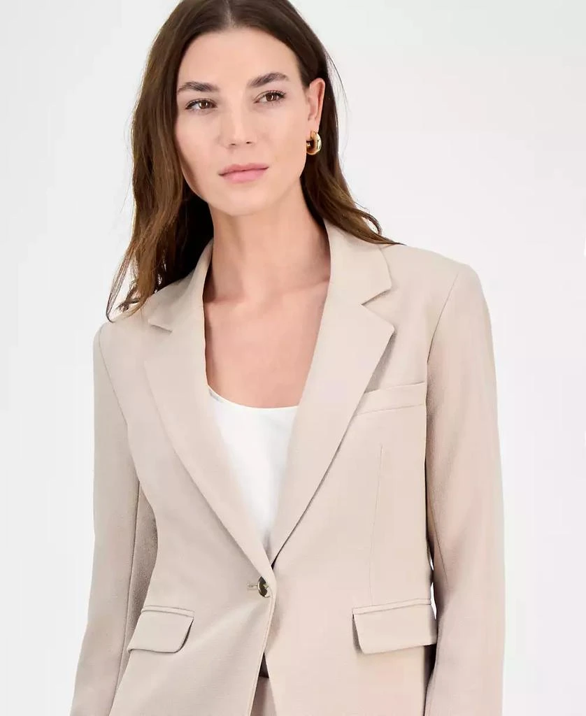 Bar III Women's Crepe One-Button Blazer, Exclusively at Macy's 3