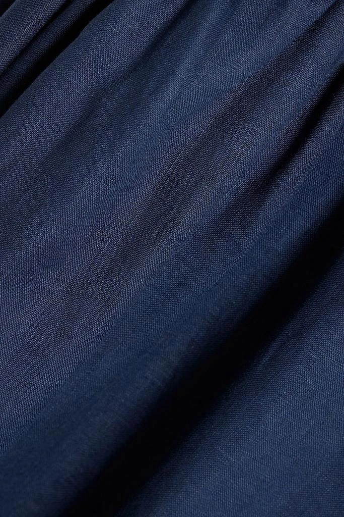 NICHOLAS Strapless linen maxi dress 4