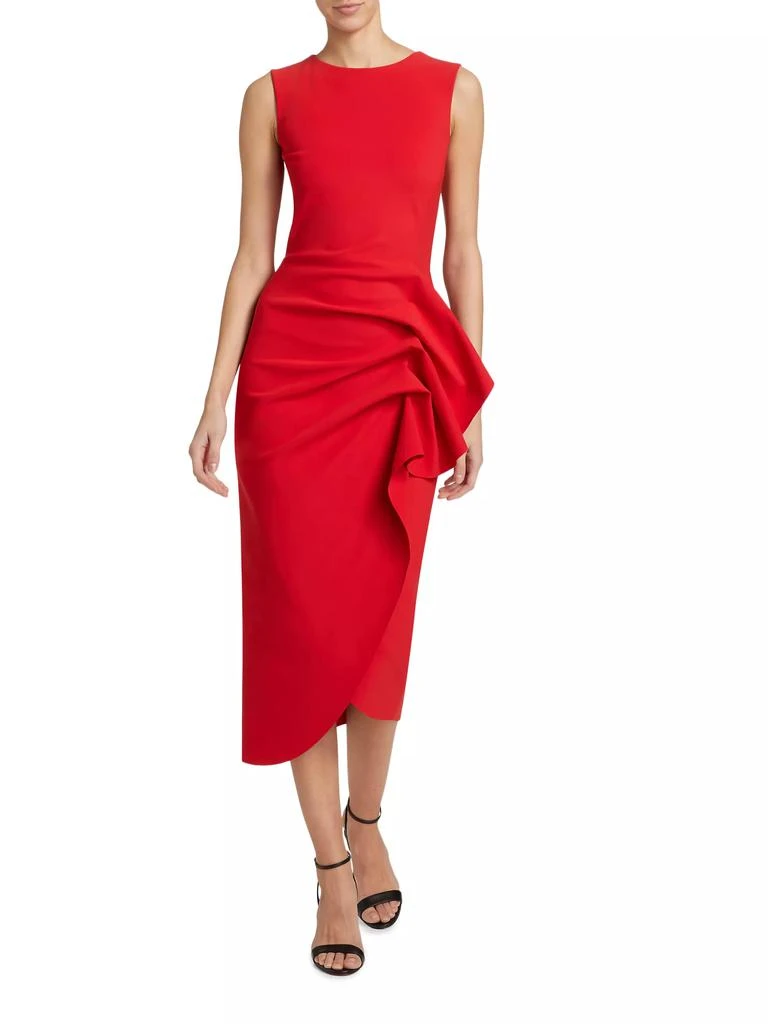 Chiara Boni Wang Ruffle Cocktail Midi-Dress 2
