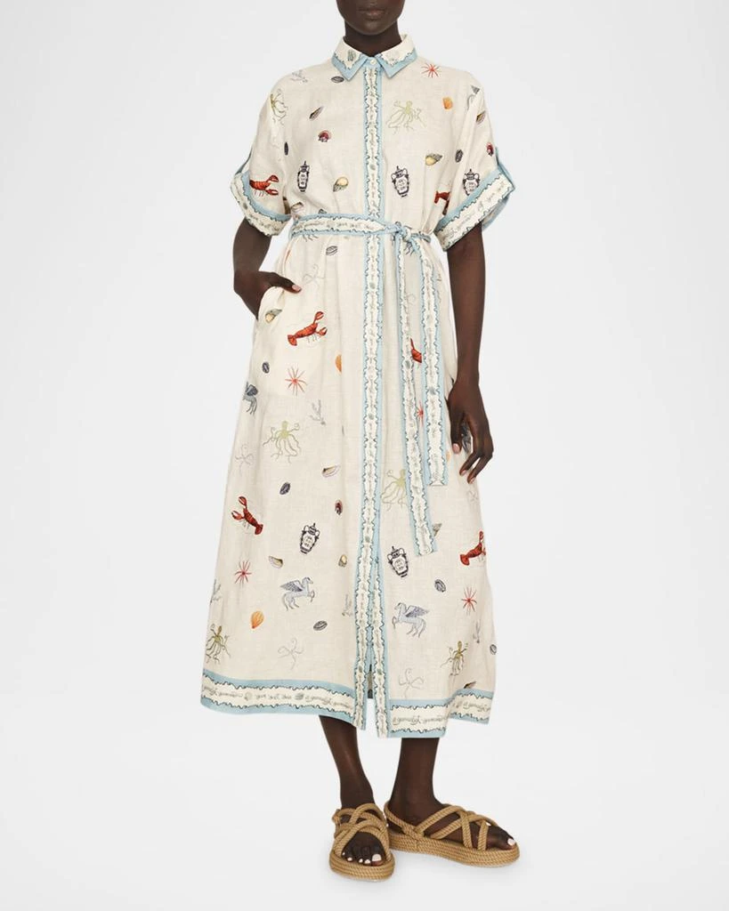 ALEMAIS Sandy Embroidered Shirtdress 2