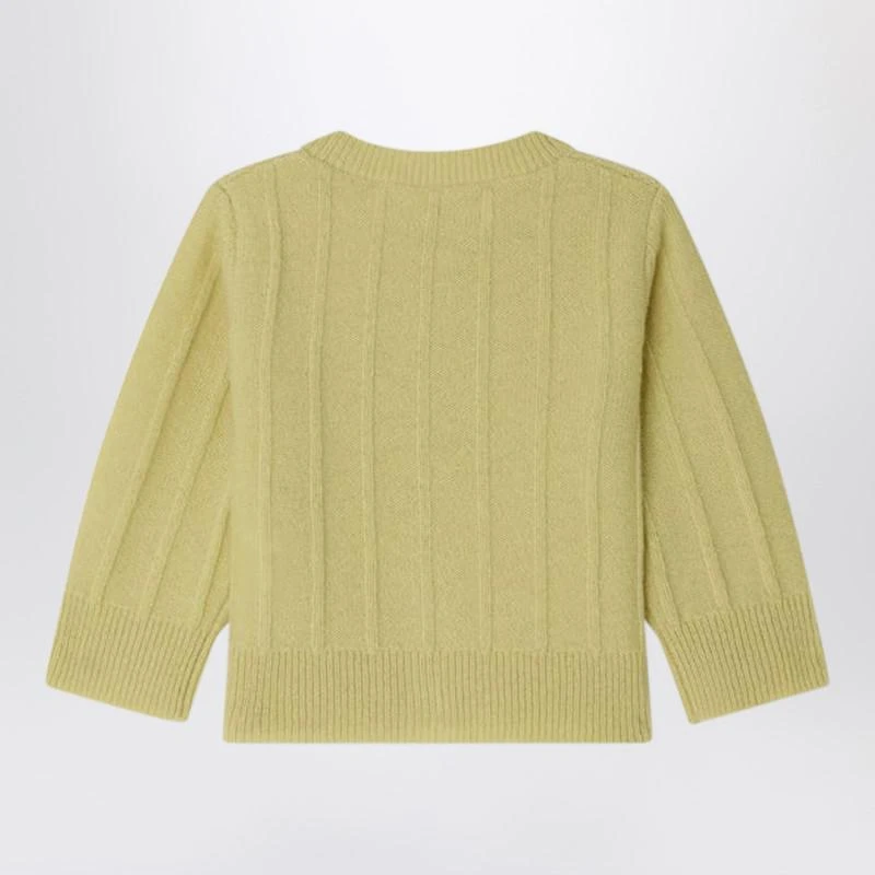 Bonpoint Leander light green cashmere cardigan 2