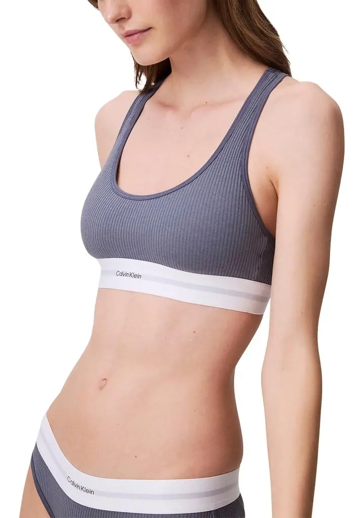 Calvin Klein Modern Rib Lined Racerback Bralette 3