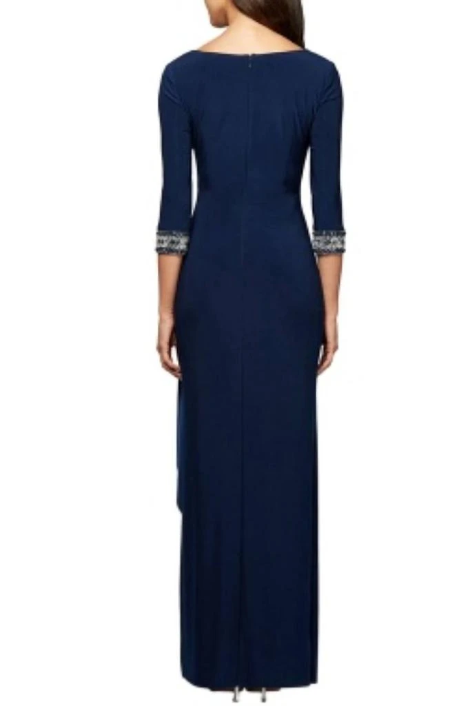 Alex Evenings - Side Ruched Cascade Skirt-petite Dress  On Sale Now with  Up to 43% Off | Discover Exclusive Deals & Savings at BeyondStyle   Authentic Alex Evenings women > dresses >