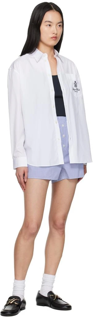 Sporty & Rich White Vendome Oversized Shirt 4