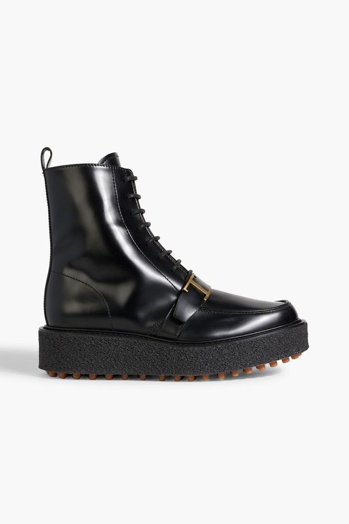 ショートブーツ・ブーティ TODS PATENT LEATHER PLATFORM CHELSEA BOOTS Tod's Patent Leather Platform Chelsea Boots - Boots