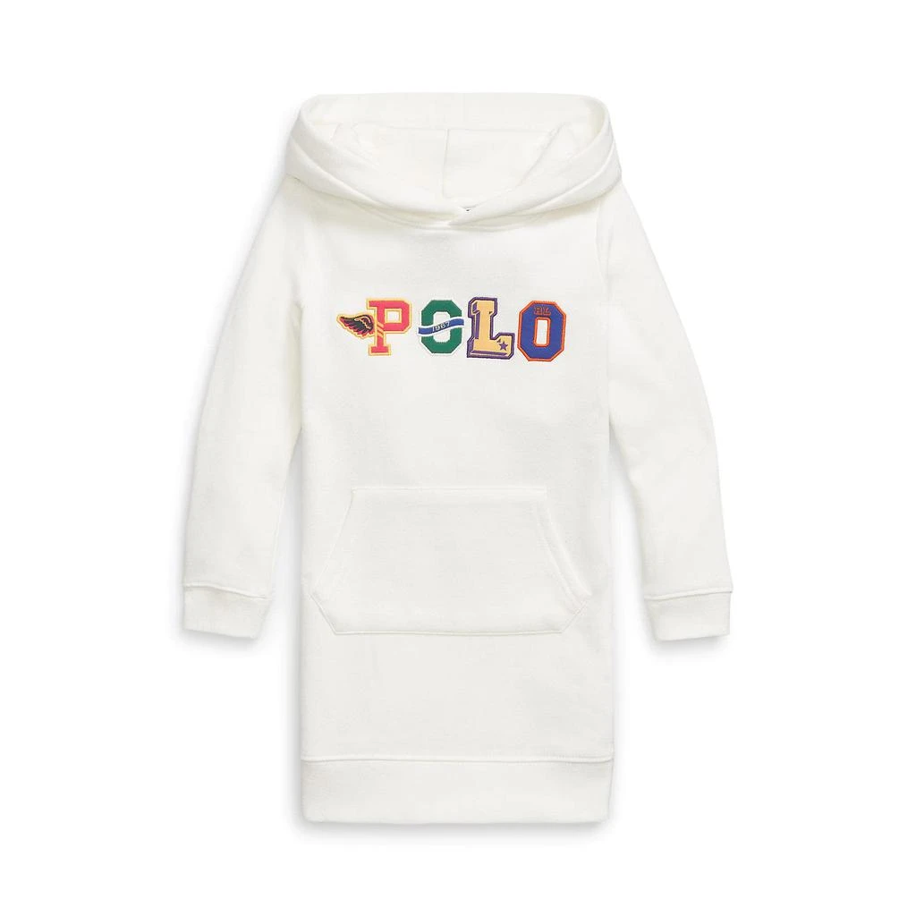 Polo Ralph Lauren Kids Logo Fleece Hoodie Dress (Little Kids) 1