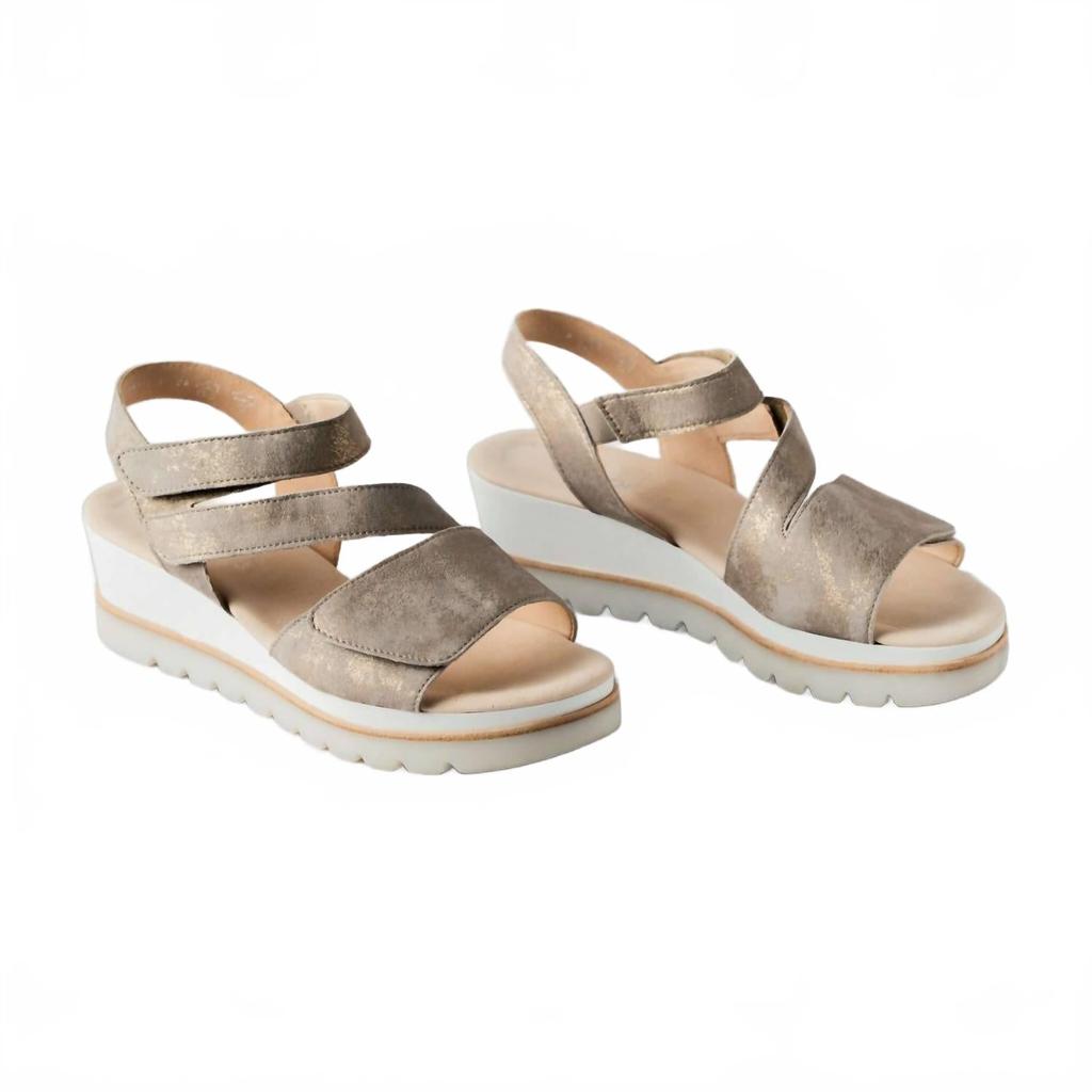 Gabor Women's 24.640.62 Wedge In Shell Metallic