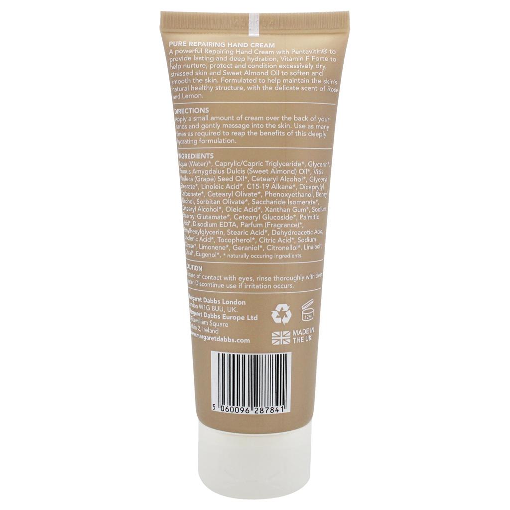 Margaret Dabbs Pure Repairing Hand Cream by  for Unisex - 2.54 oz Cream