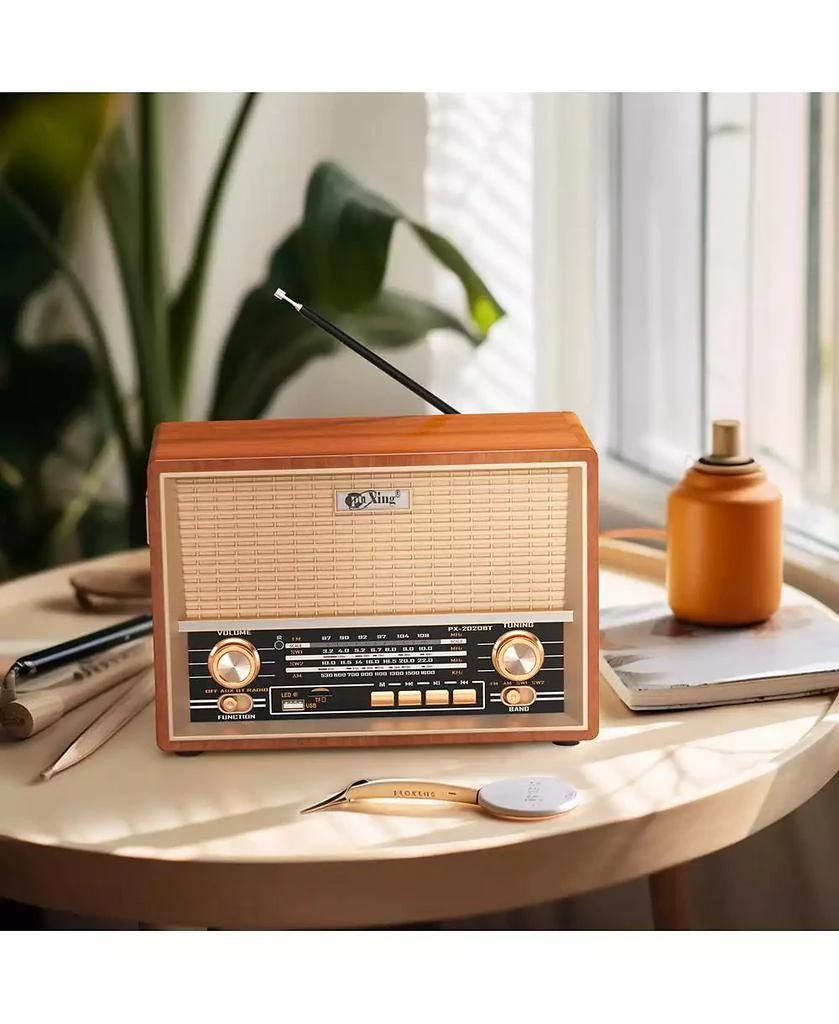 Artudatech Classic Retro Style Radio with 4-Band Reception and USB/SD/AUX Connectivity 4