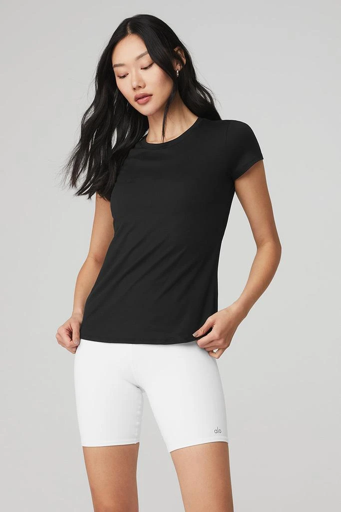 Alo Alosoft Finesse Tee - Black 2
