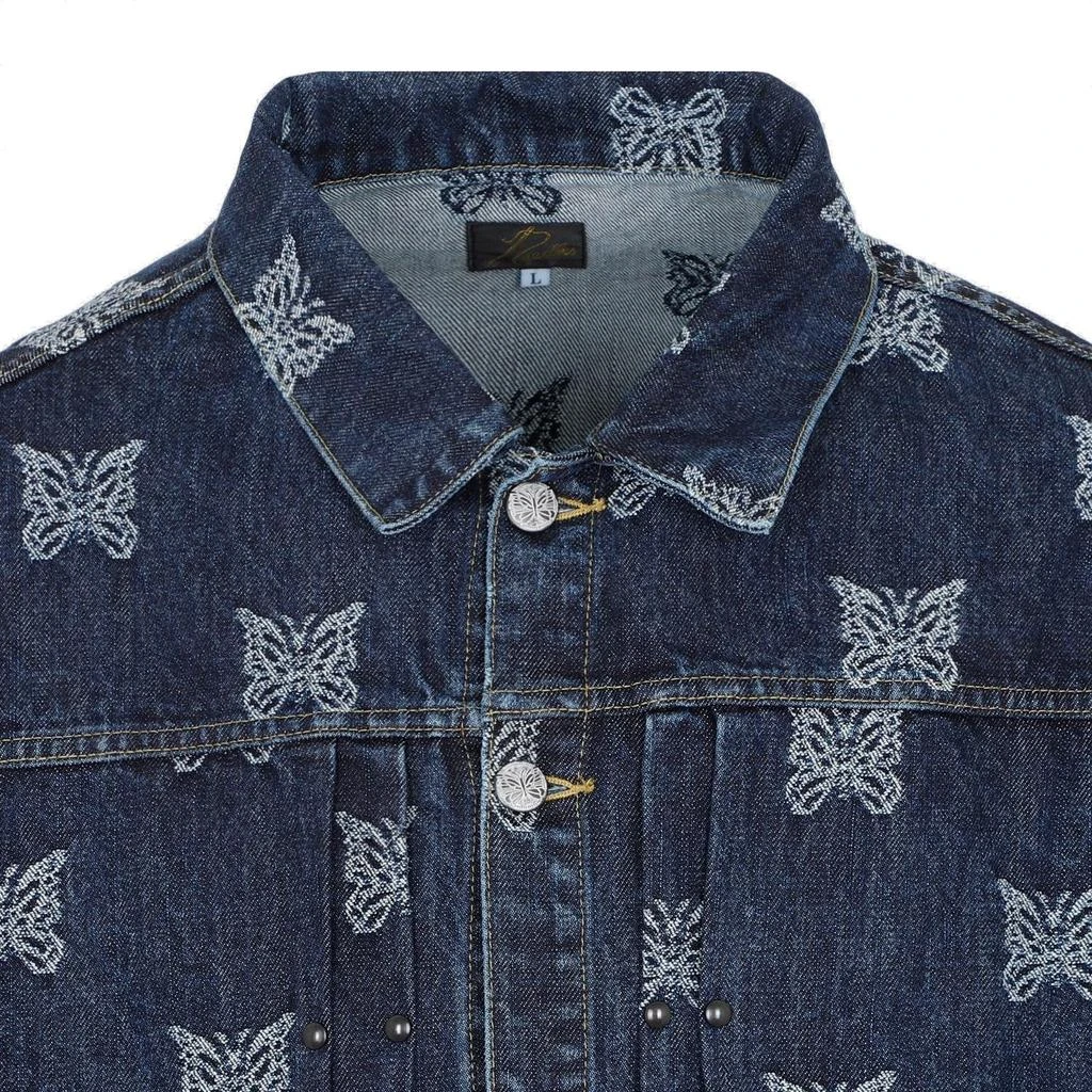 Needles Needles Butterfly Printed Denim Jacket 3
