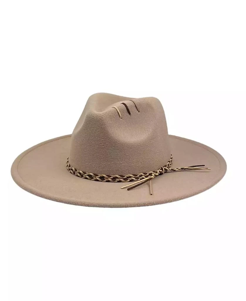 MARCUS ADLER Braid Trim Felt Panama Hat 1