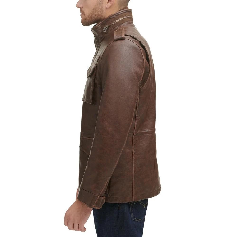 Levi's Men's Faux Leather Four Pocket Field Jacket 4