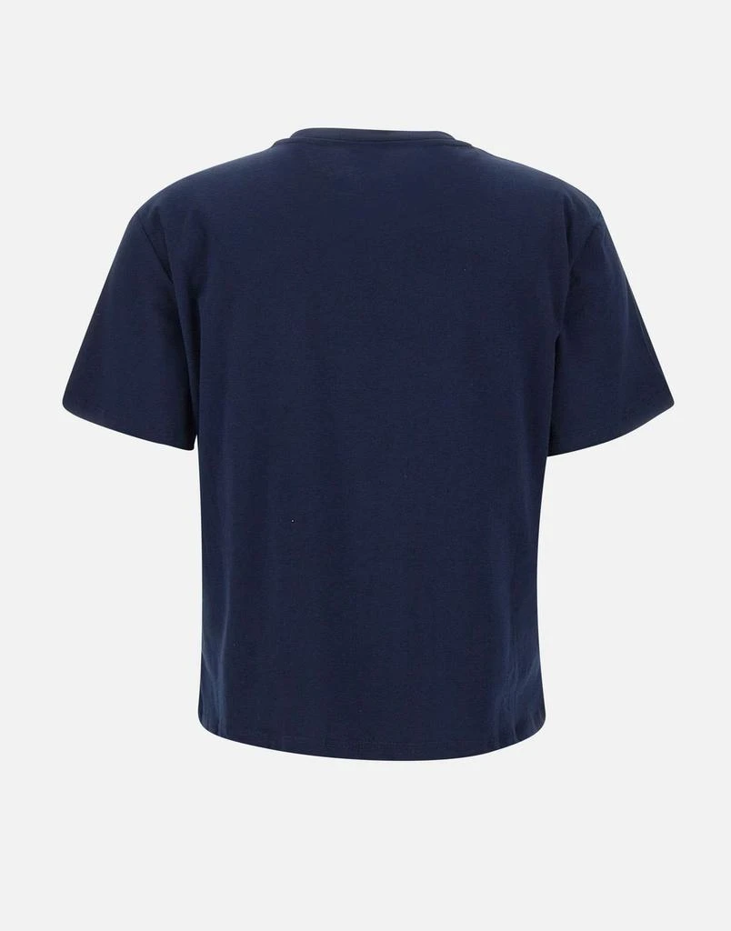 LIU •JO Cotton T-shirt with embroidery and rhinestones 3