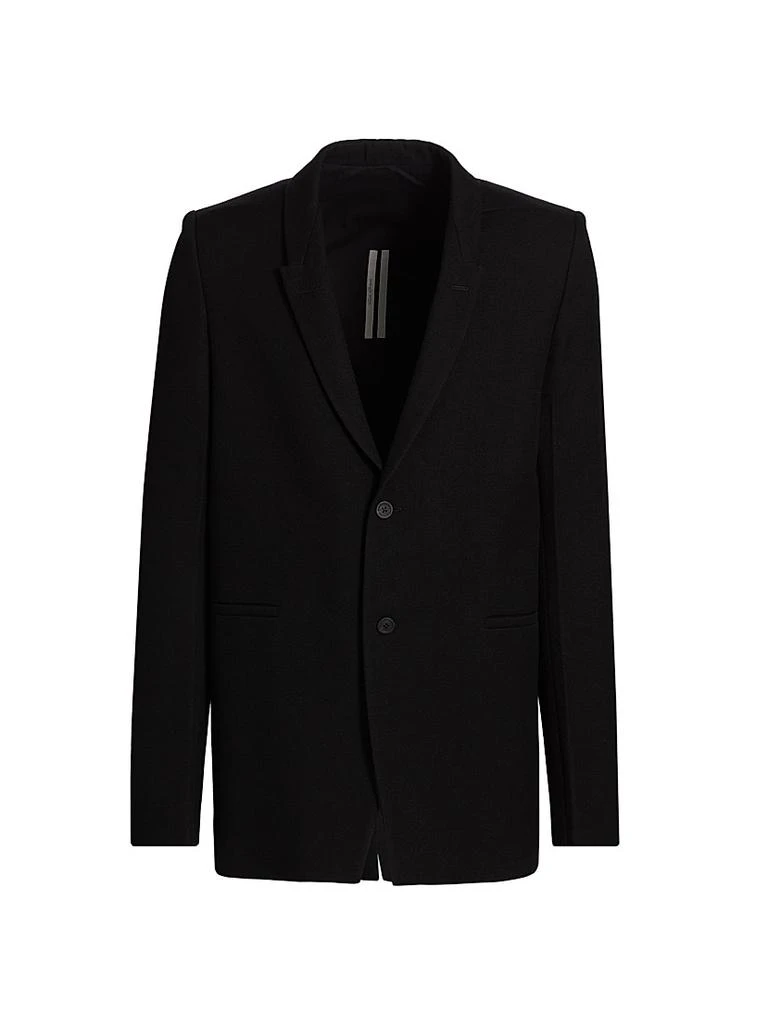 Rick Owens Giacca Wool Single-Breasted Blazer 1