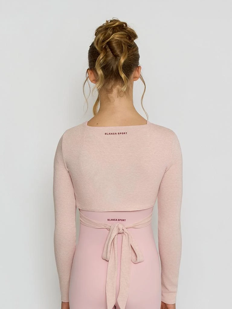 Blanca Sport Blanca Sport Girls Knit Wrap Over Cardigan in Pink 2