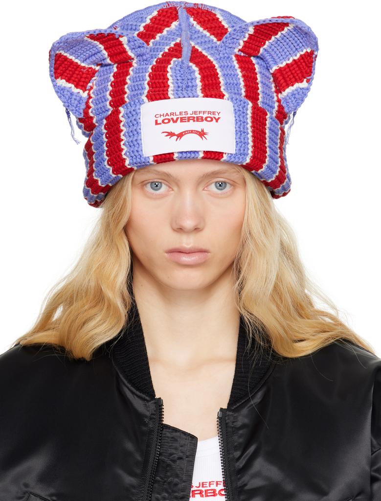 timelesz着用【Charles Jeffrey Loverboy】PAPER BOAT BEANIE PAPER BOAT BEANIE in BLACK