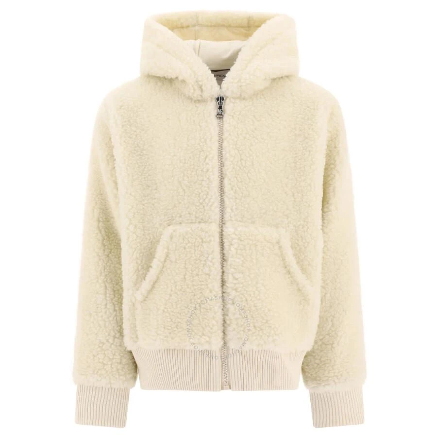 Moncler Boys Logo Patch Zip-Up Jacket 1