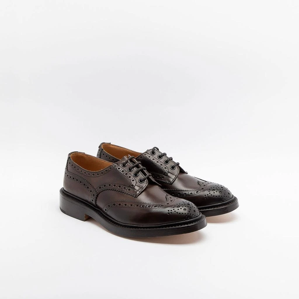 TRICKER'S Bourton Espresso Burnished Calf Derby Shoe (leather Sole) 3
