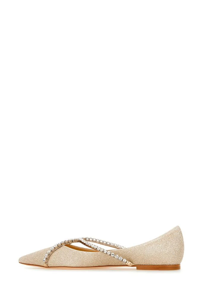 Jimmy Choo Embellished Leather Genevi Flat Ballerinas 3