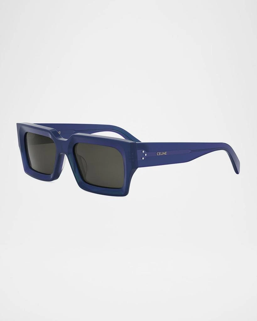 Celine Men's 3-Dot Acetate Rectangle Sunglasses 1
