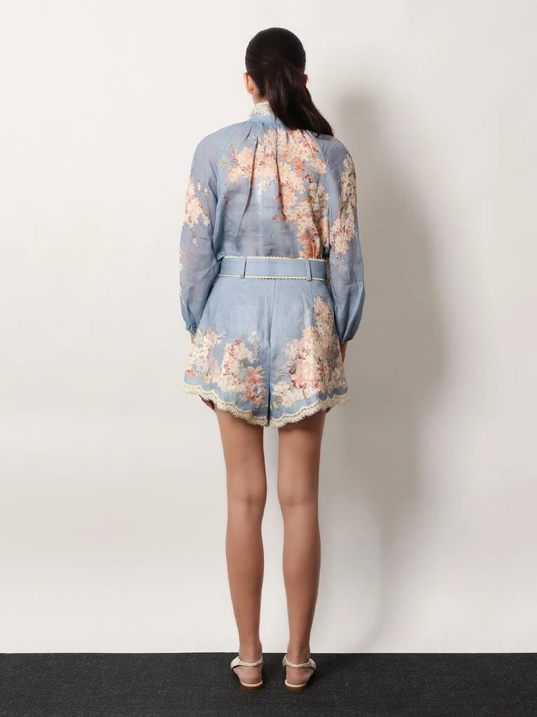 Zimmermann Cascadian Tuck ramie shorts 3