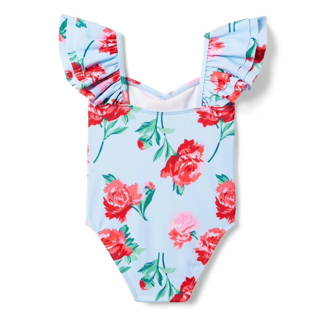 Janie and Jack Floral One-Piece (Toddler/Little Kids/Big Kids) 2