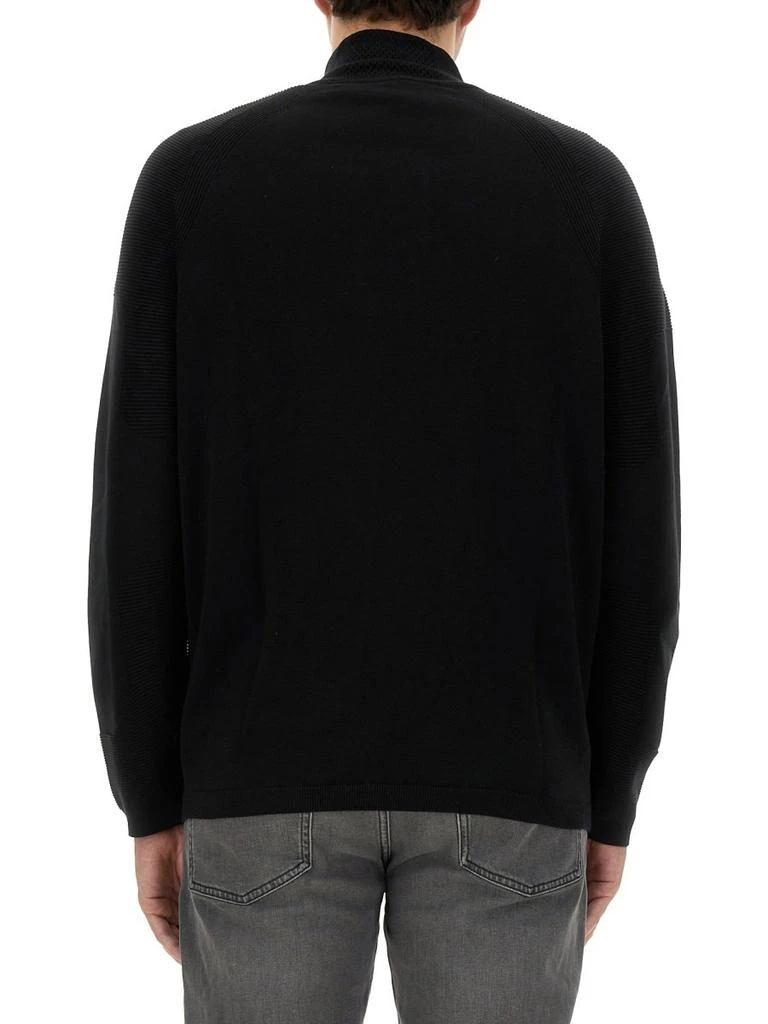 Hugo Boss Boss Hugo Boss Logo Detailed Zip-Neck Jumper 2