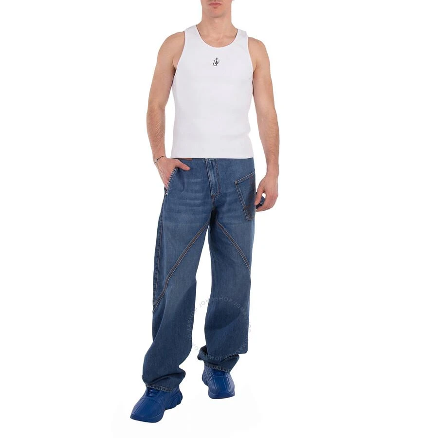 JW Anderson Anchor Embroidery Ribbed Tank Top 2
