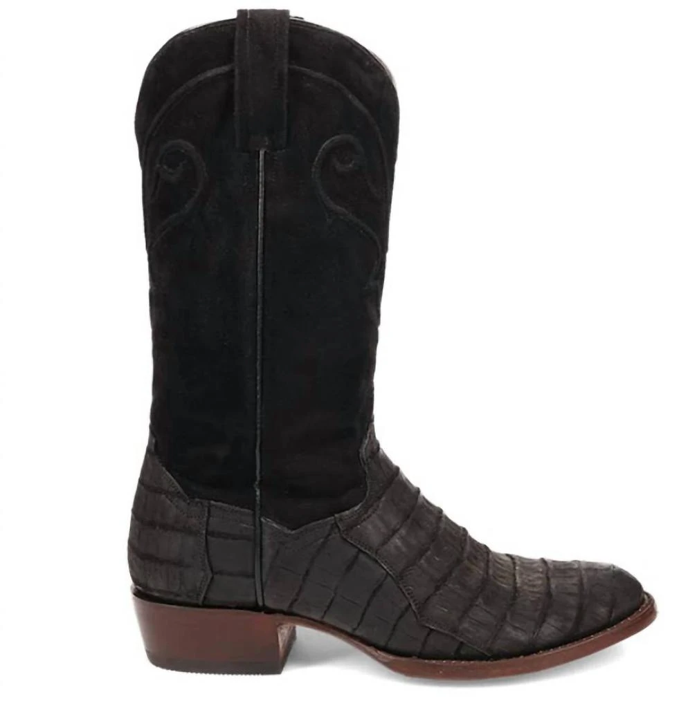 Dan Post Dan Post. - Men's Alvis Sueded Caiman Exotic R-toe Western Boot 1