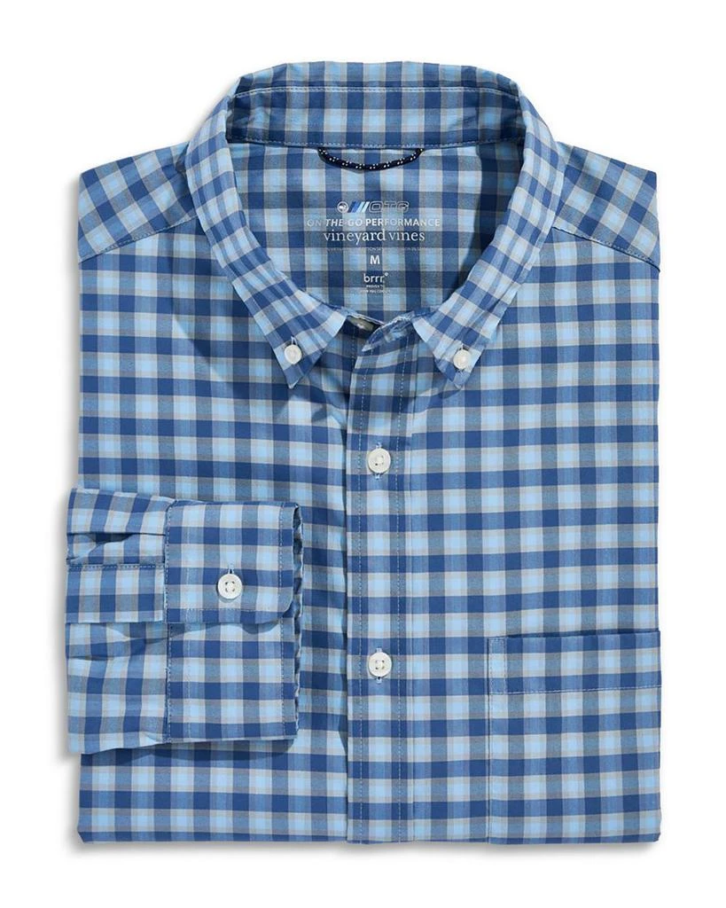 Vineyard Vines On The Go brrr° Stretch Performance Plaid Slim Fit Button Down Shirt 6