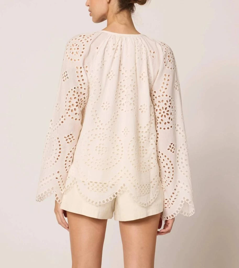 Cleobella Citlali Blouse In Ivory Eyelet 2