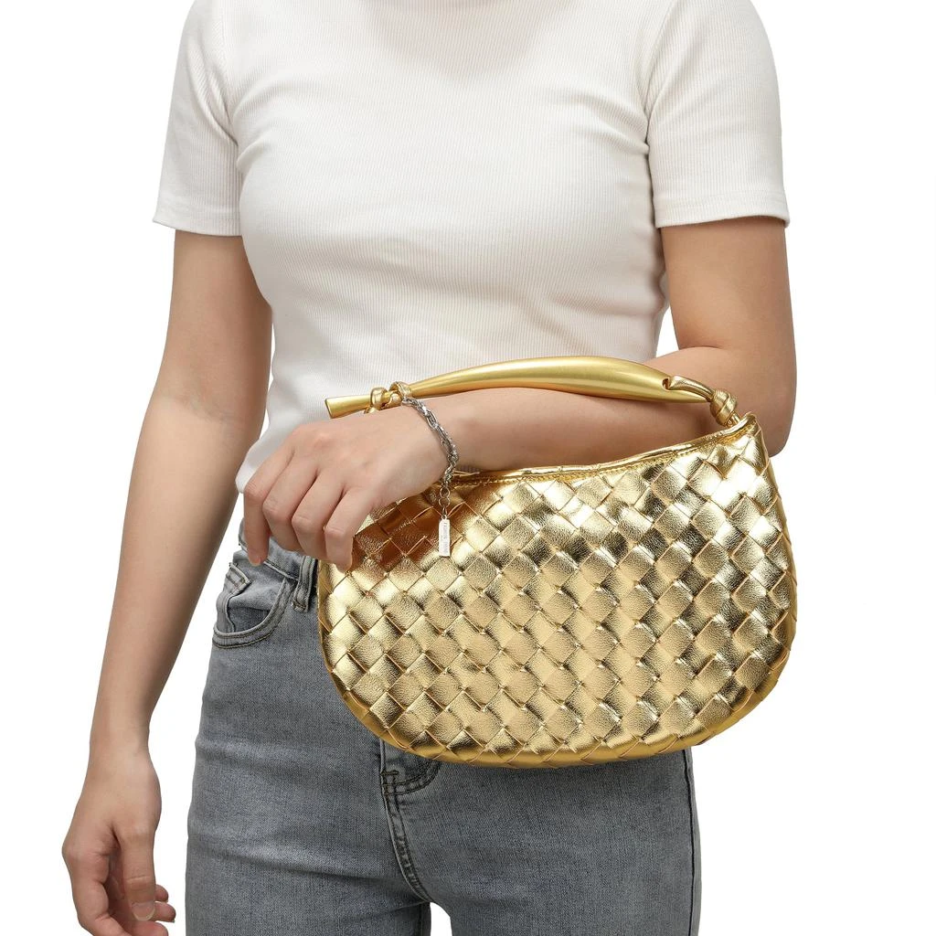 Tiffany & Fred Paris Tiffany & Fred Woven Leather Top-Handle Bag/Clutch 2