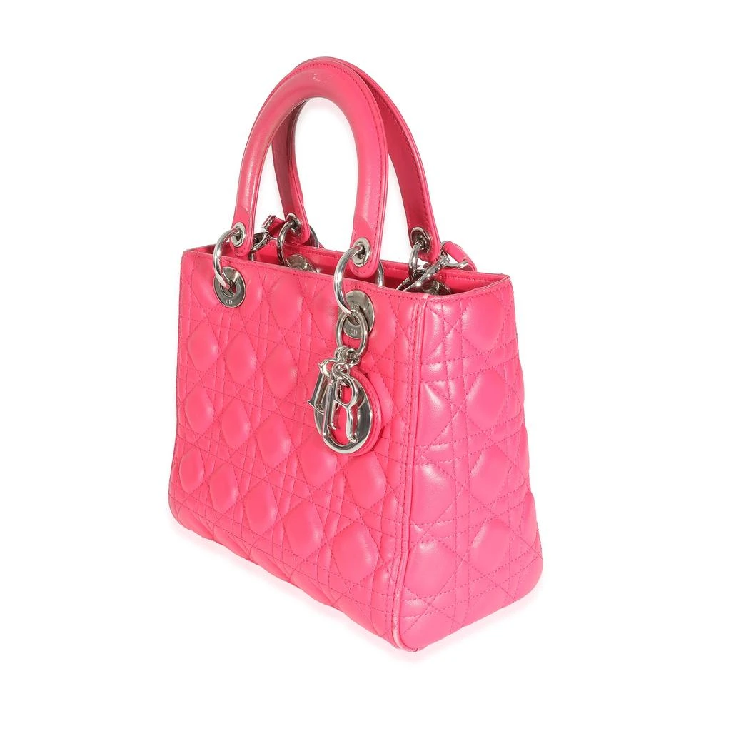 Dior Christian Dior Pink Cannage Lambskin Medium Lady Dior 3