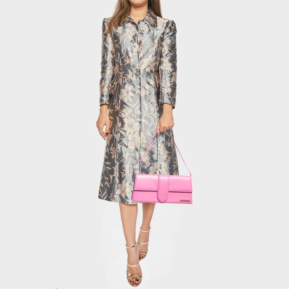 Jacquemus Jacquemus Pink Leather Le Bambino Long Shoulder Bag 2