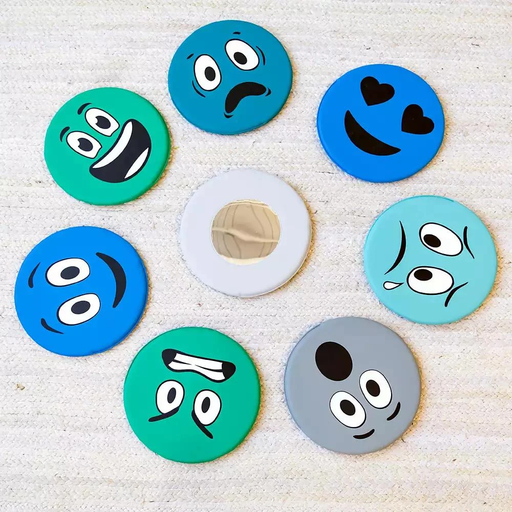 ECR4Kids SoftZone Emotion Pads with Mirror, English, Contemporary, 8-Piece 6