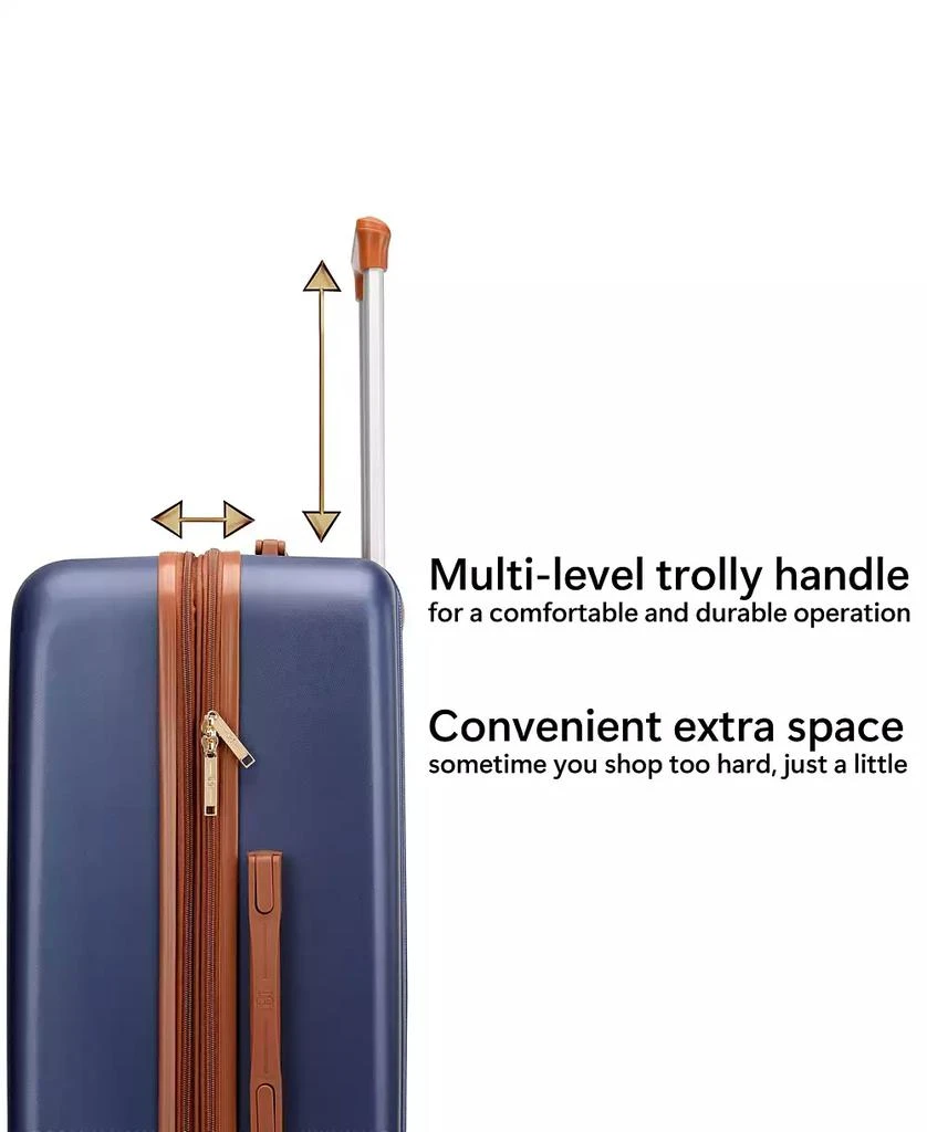 Badgley Mischka Mia Expandable Retro Luggage Set, 3 Piece 5