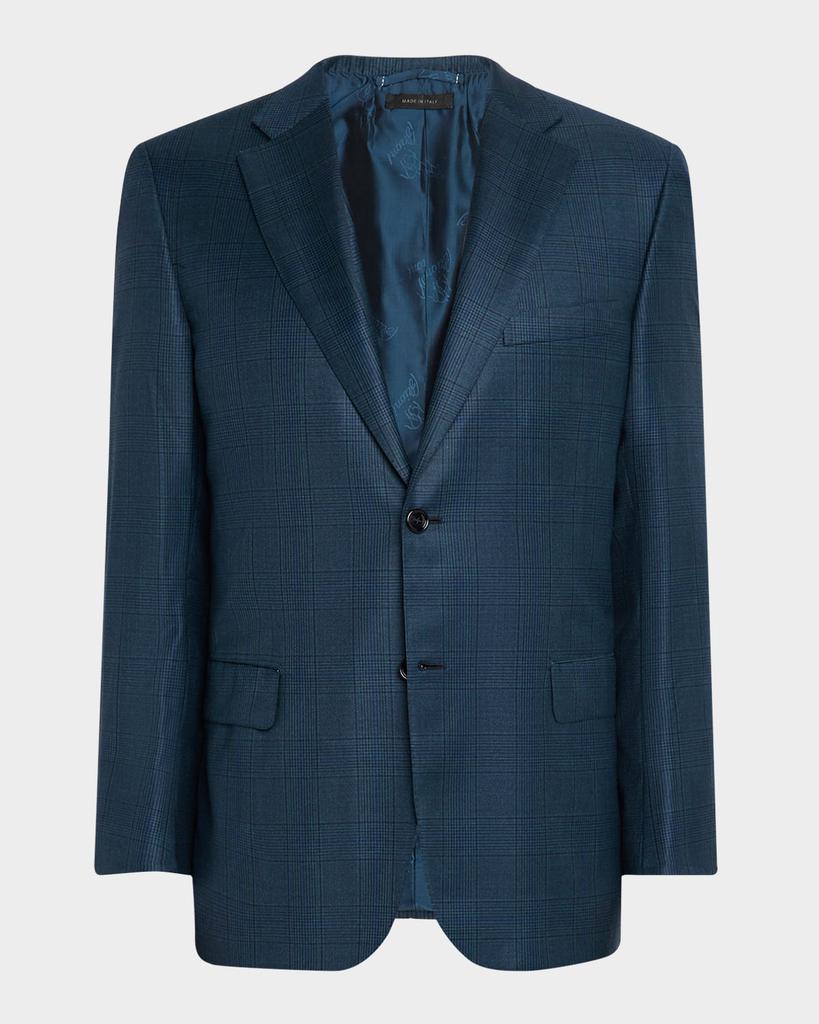 Brioni Men's Wool Tonal Prince of Wales Sport Coat