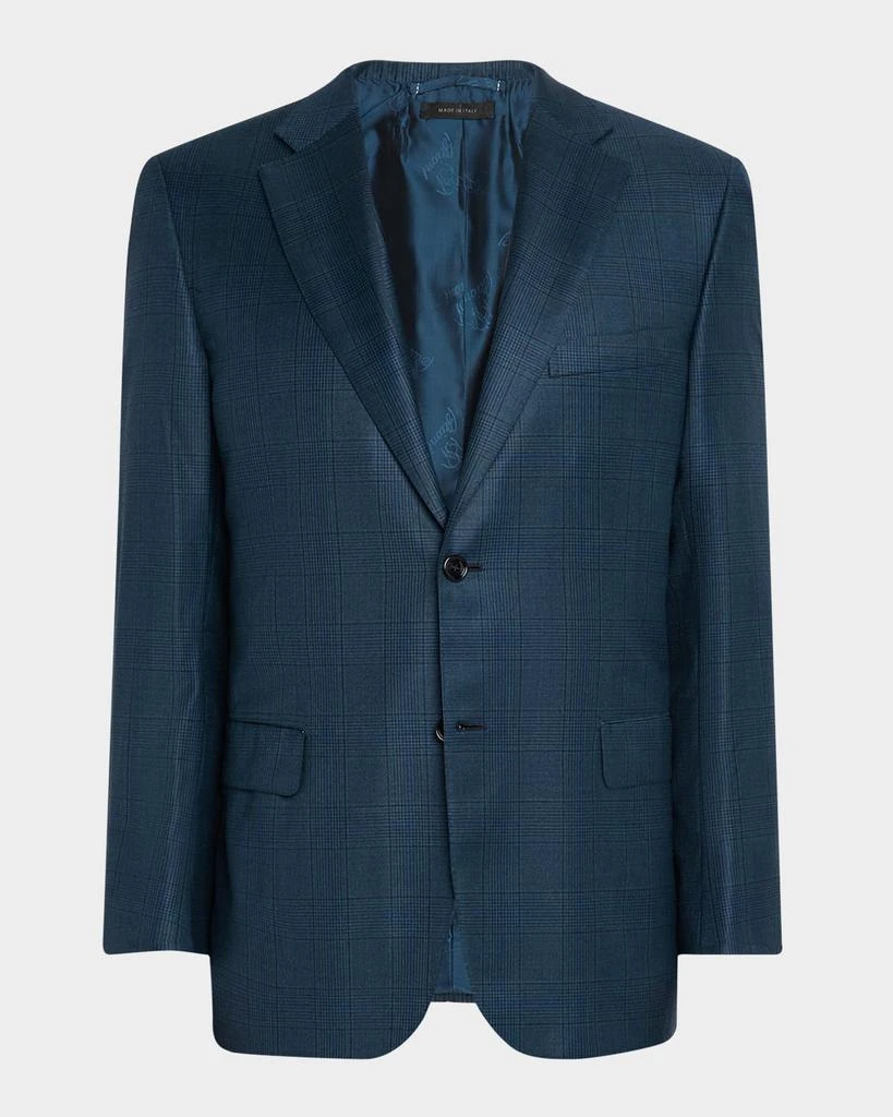 Brioni Men's Wool Tonal Prince of Wales Sport Coat 1